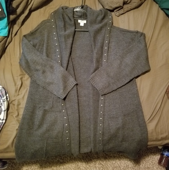 Style & Co Sweaters - Long grey hooded cardigan Style & Co Sweaters - Long grey hooded cardigan